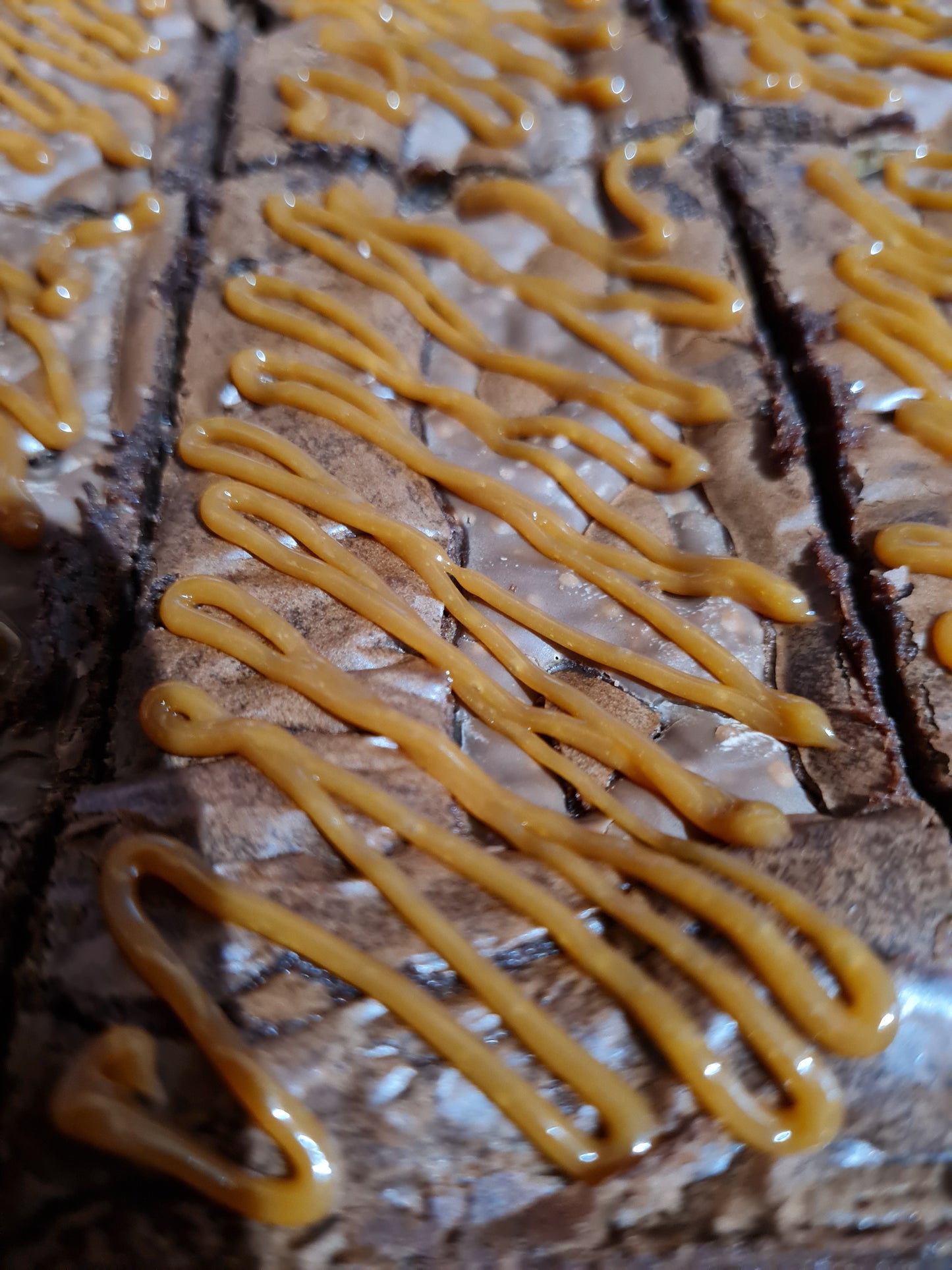 Curly Wurly Brownie Slice