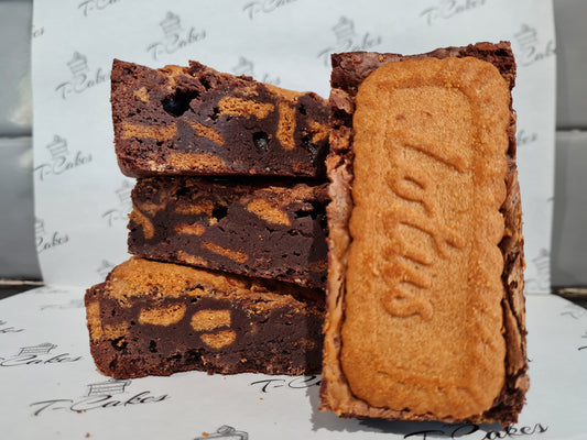 Biscoff Brownie Slice
