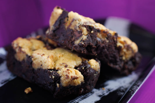 VEGAN Cookie dough brownie