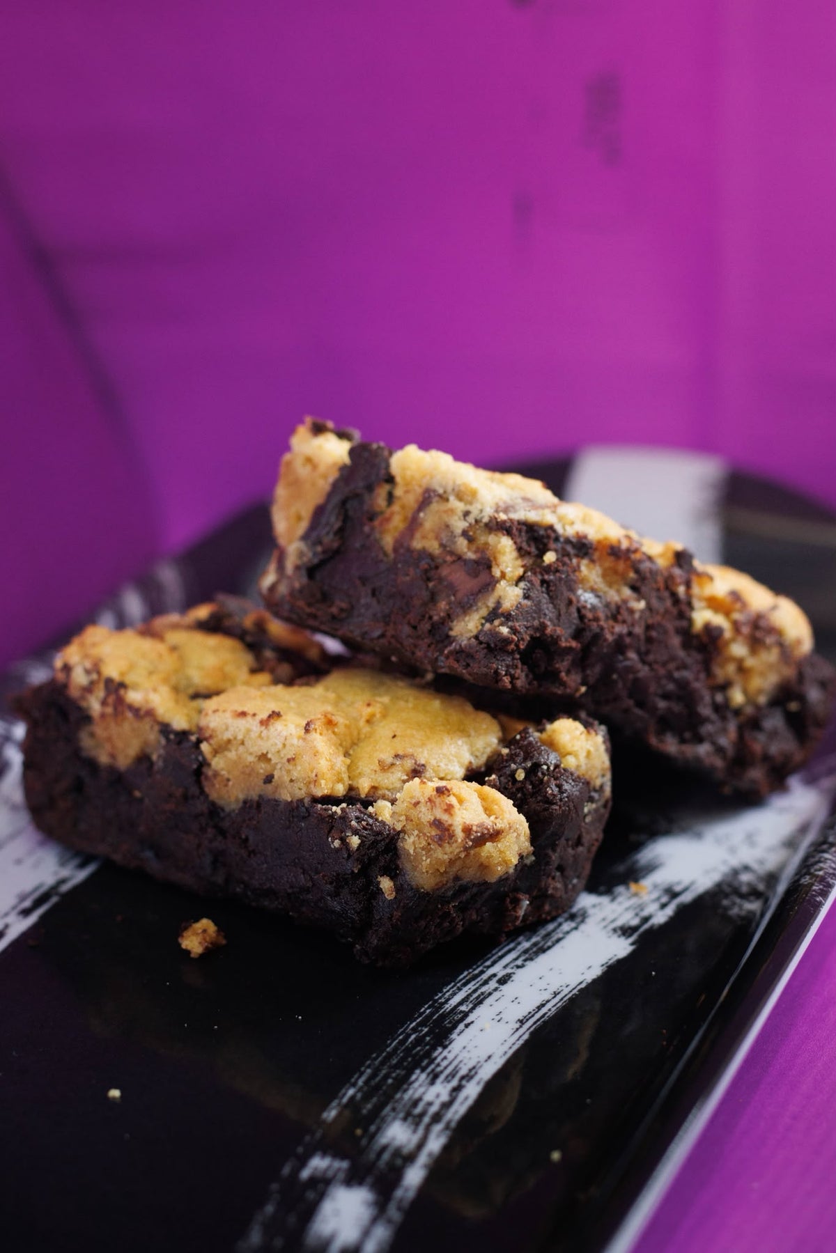 VEGAN Cookie dough brownie