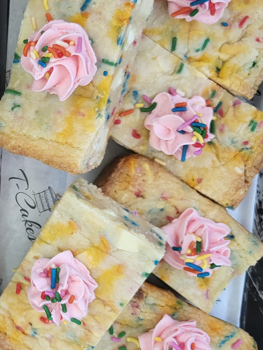 Birthday Cake Blondies