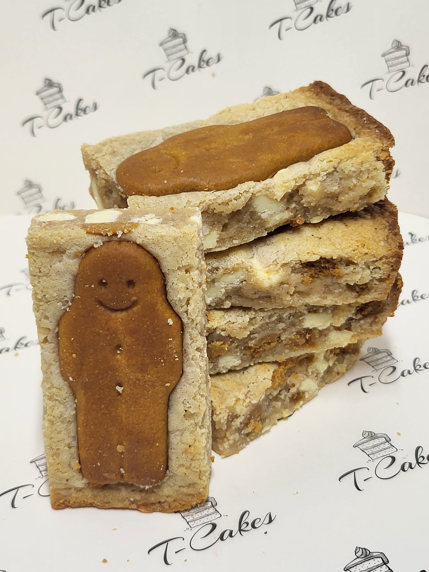 Gingerbread Blondie Slice