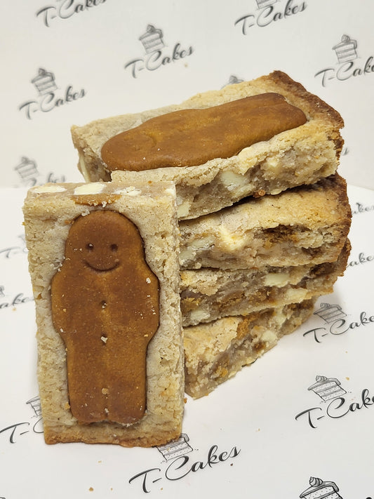 Gingerbread Blondie Slice