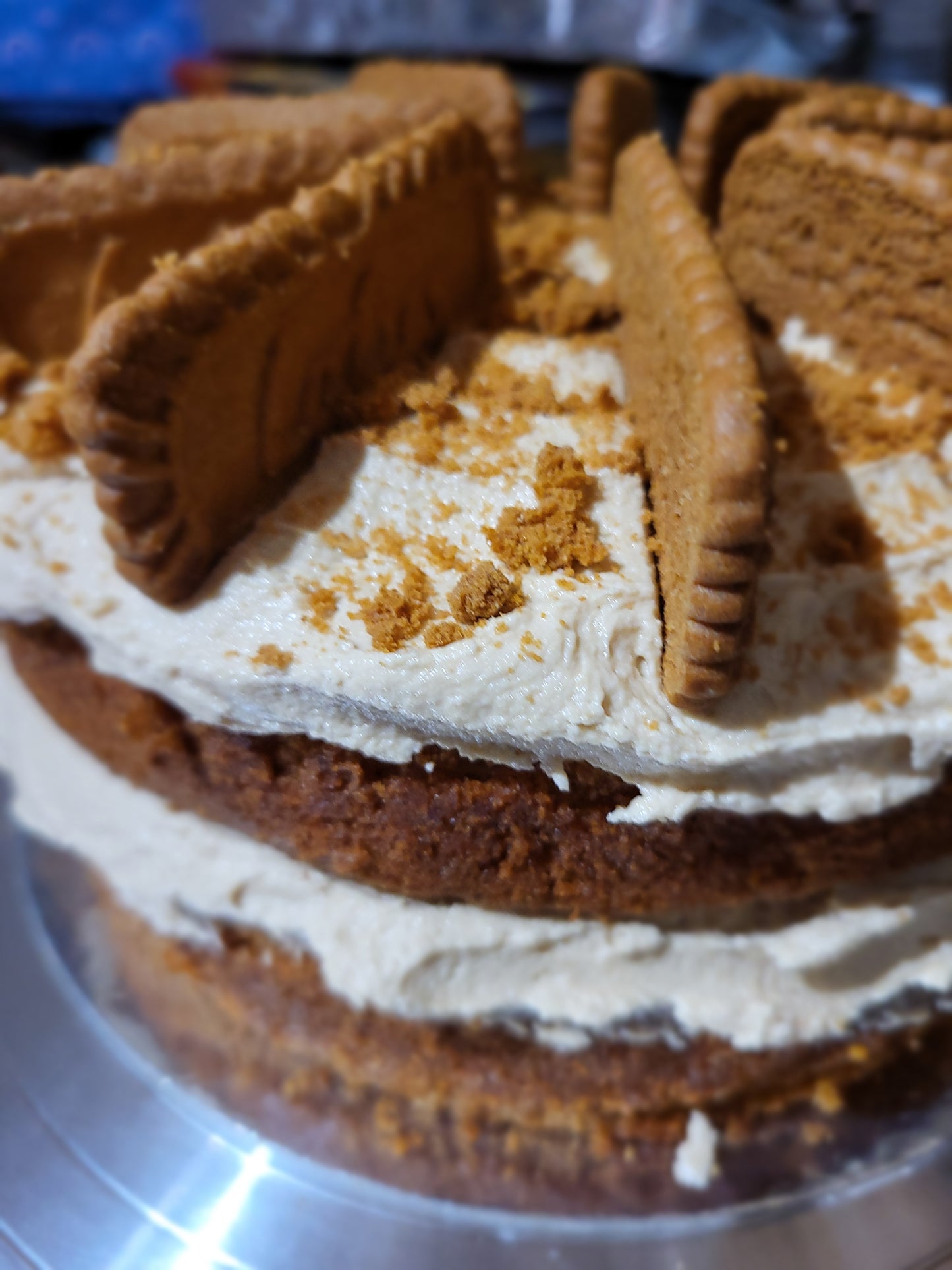 Biscoff cake slice